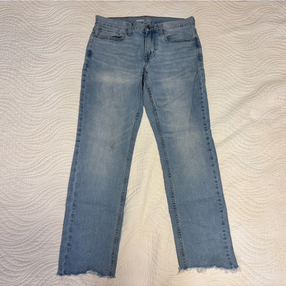 Old Navy Men’s Straight Cut Light Wash Cutoff Jeans